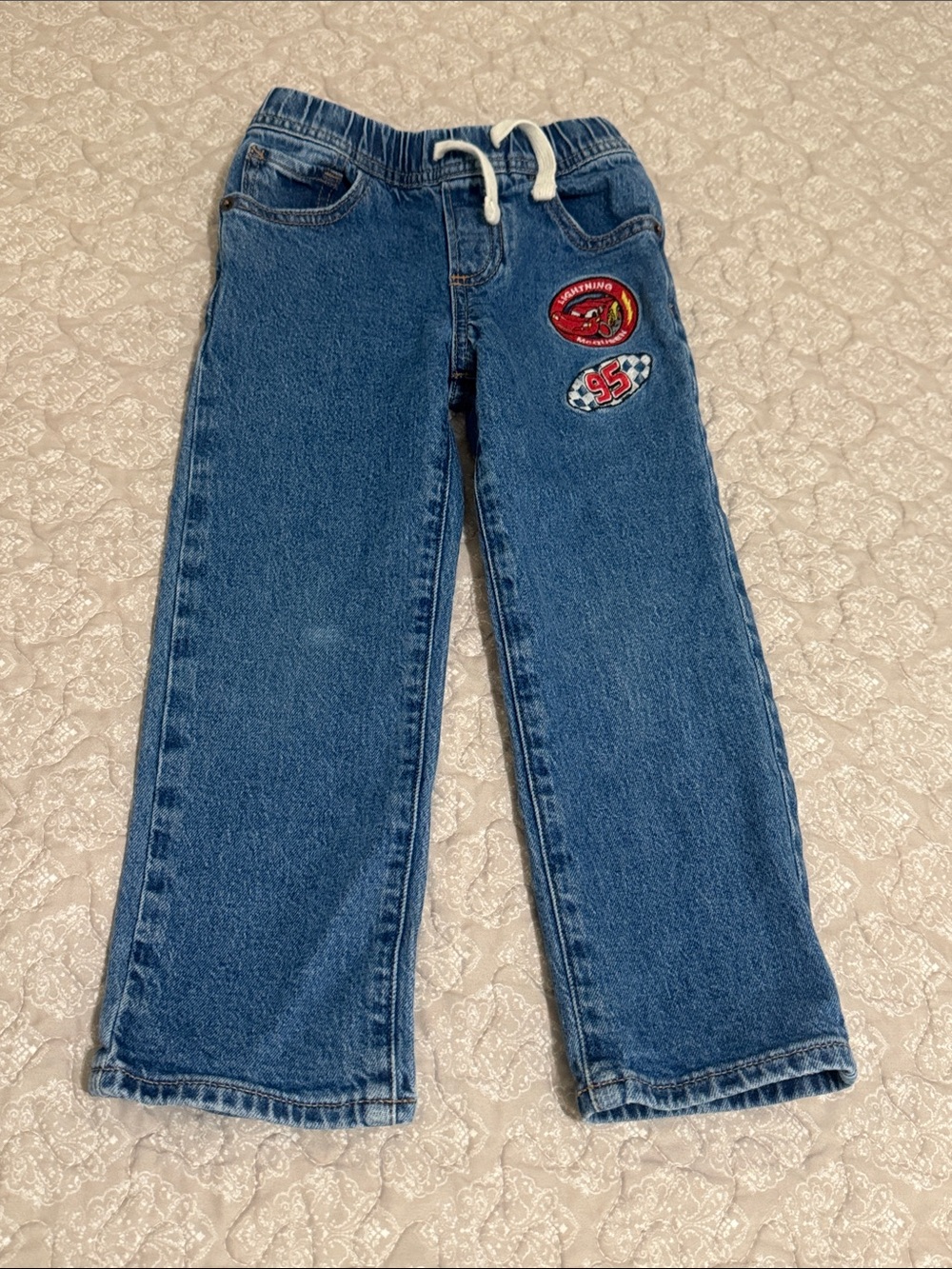 GAP Blue Denim Jeans with Red Racing Patches